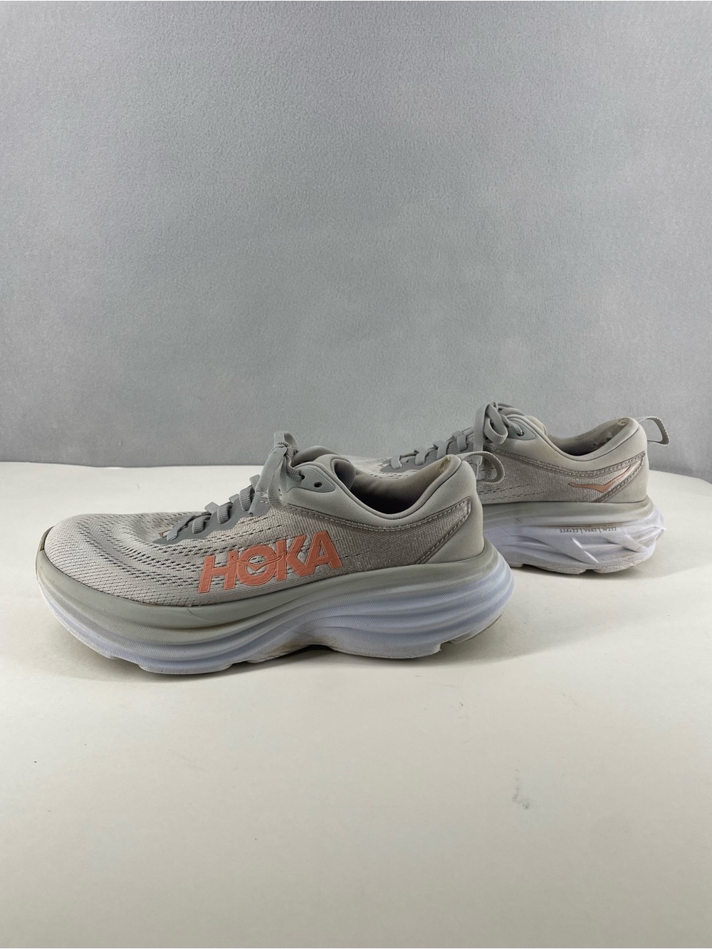 Hoka One One Bondi 8 Women’s Lunar Rock  Running Walking Shoes Size 7.5 B